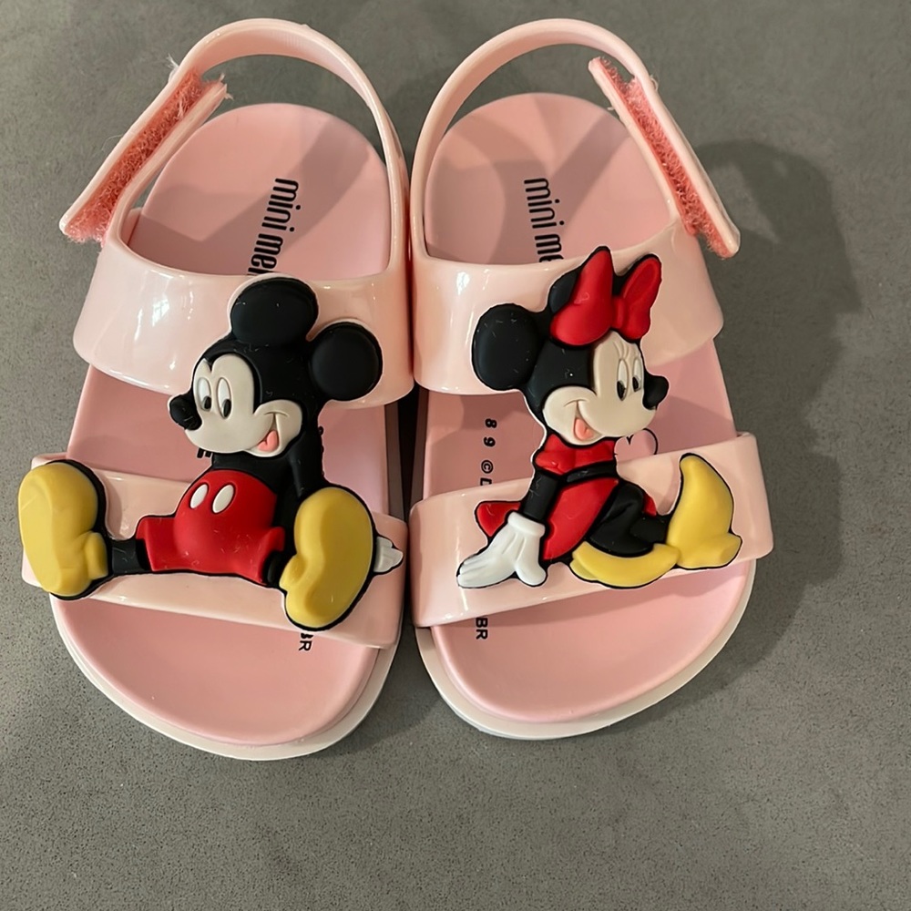 Never worn mini Melissa shoes